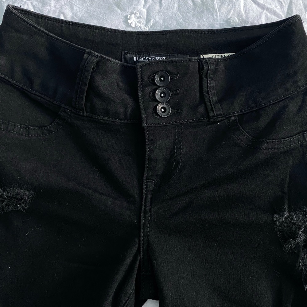 Black Ripped Jeans - Picture 2 of 6